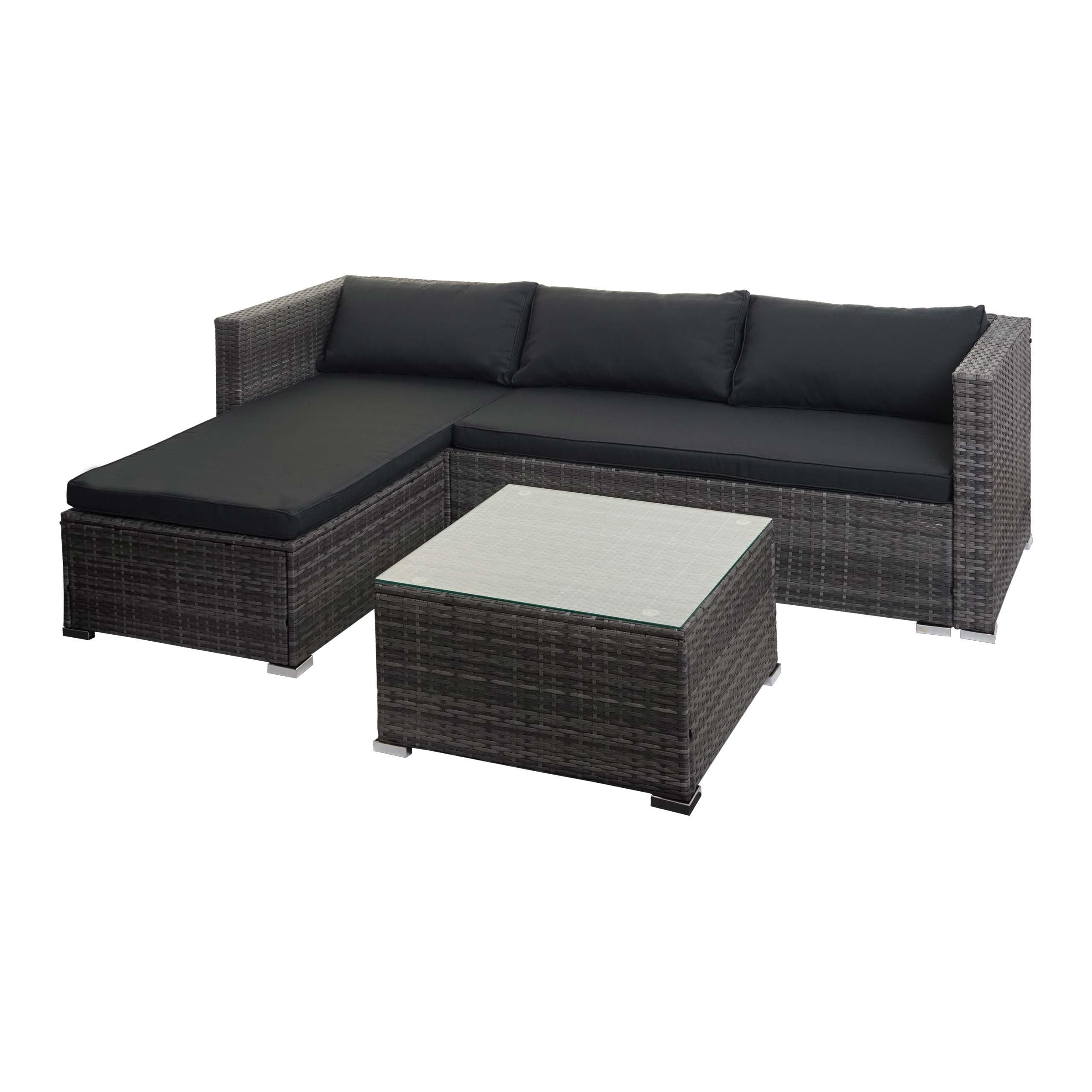 GARTENSET Grau Kissen Dunkelgrau ohne Dekokissen - Grau, Metall - PROREGAL