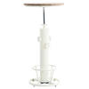 BARTISCH rund 54 cm Metall antik weiß - Weiß, Metall (54/91/54cm) - CLP