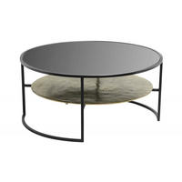 COUCHTISCH Lucia Aluminium 80 cm / 80 cm Schwarz - Schwarz, Holz (80/80/50cm)