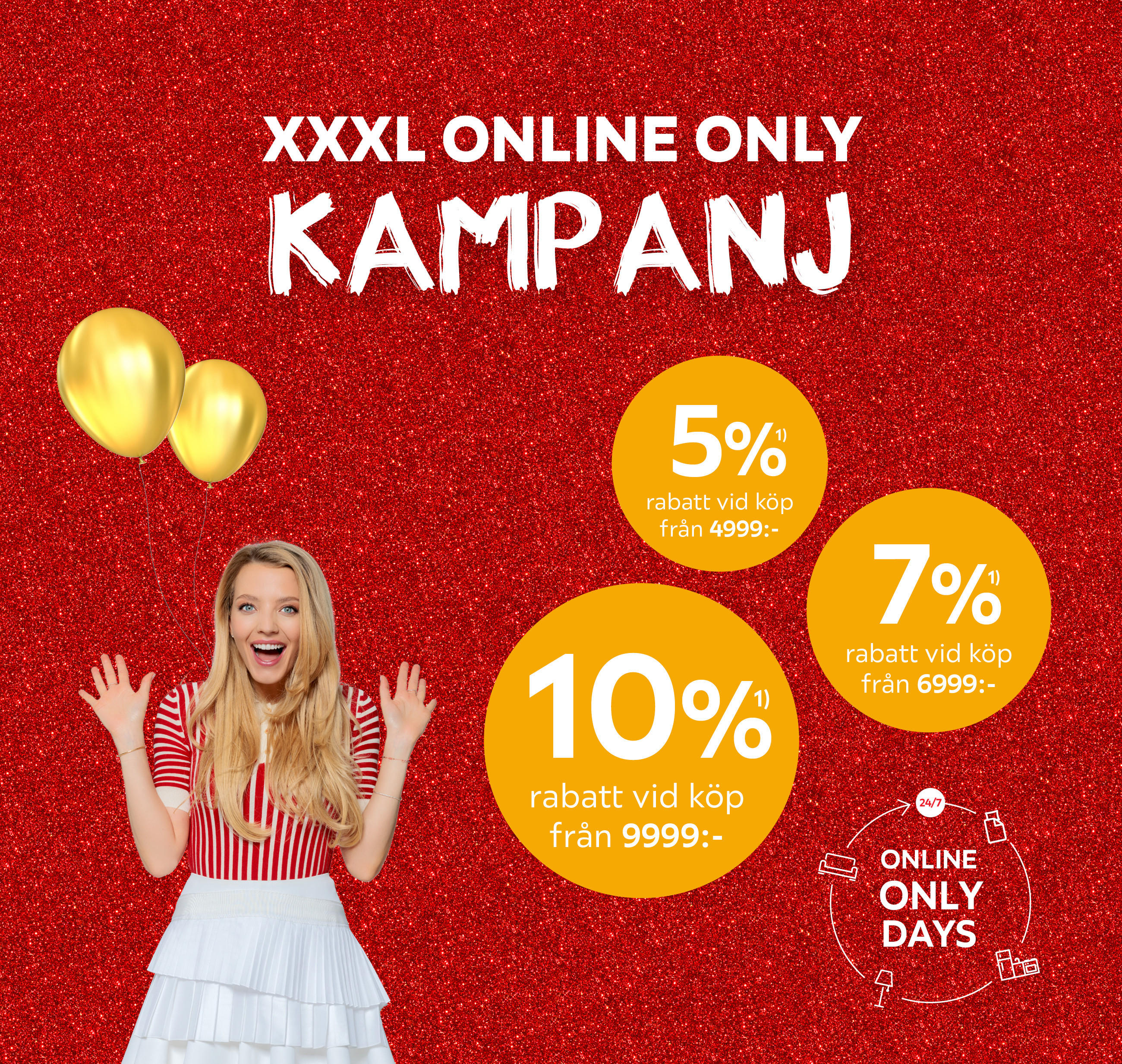 XXXL Online Only kampanj
