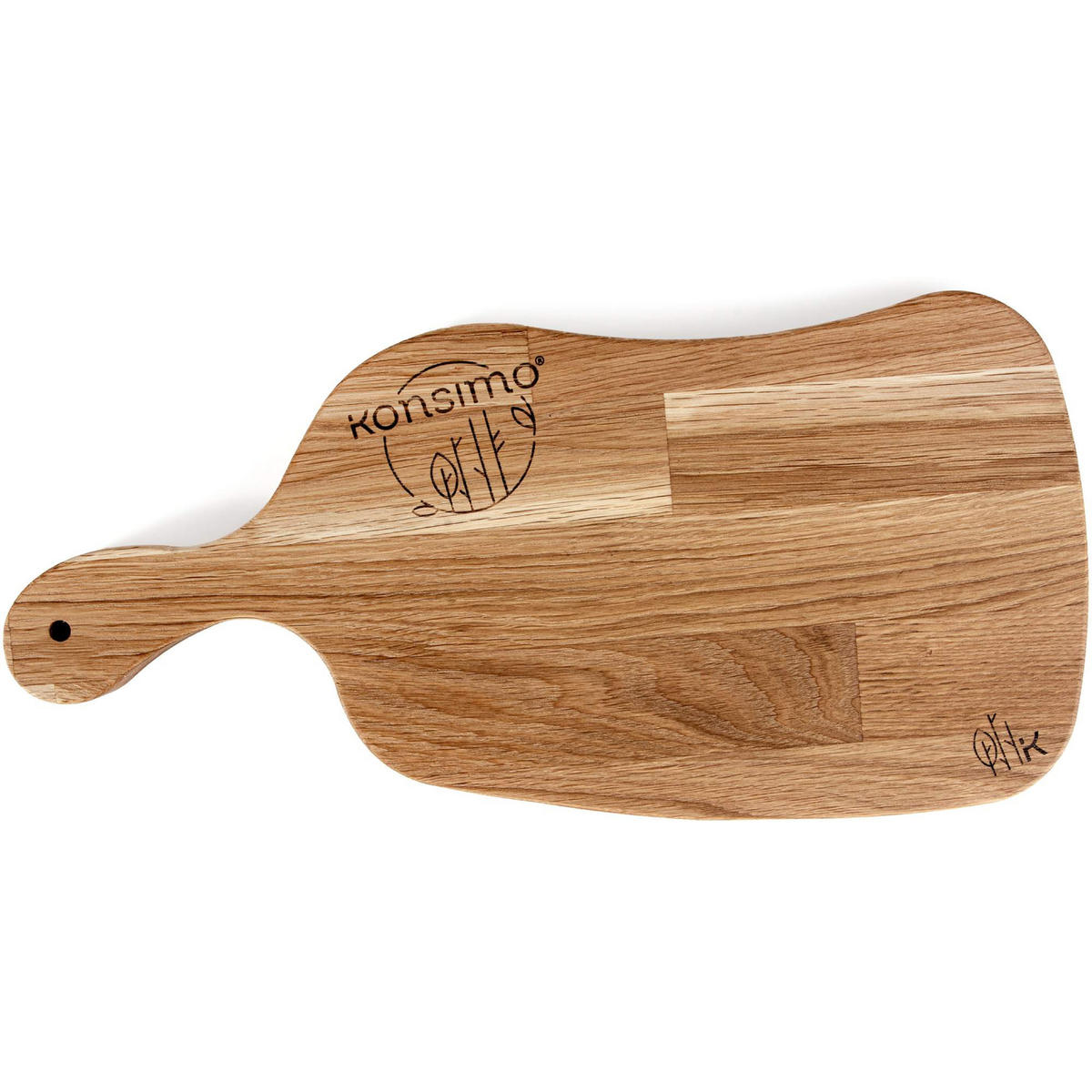 SCHNEIDEBRETT Holz Eiche geölt LIVO - Eichefarben, Holz (23/49cm) - KONSIMO®