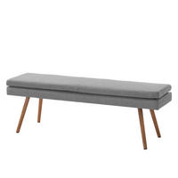 SITZBANK - Eichefarben/Graphitfarben, Eichenholz/Holz (140/48/41cm) - home24