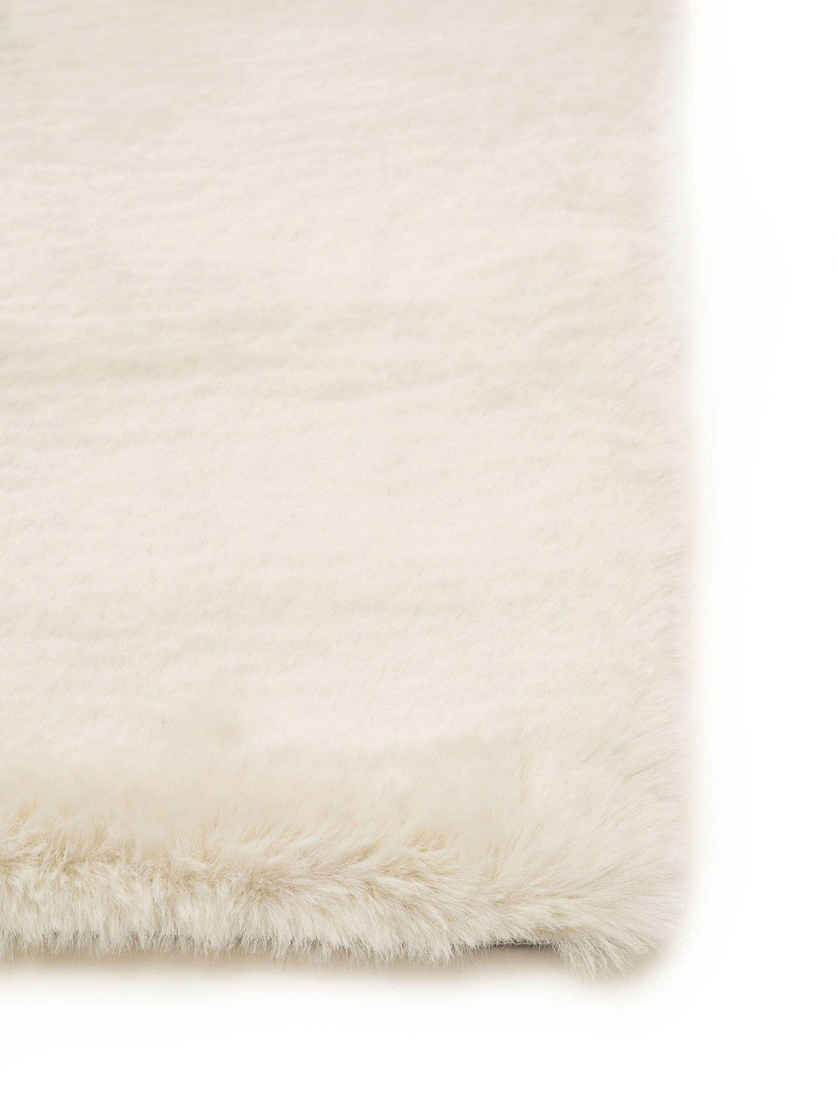 KUNSTFELL-TEPPICH Dave Cream 80x150 cm - Creme, Textil (80/150cm) - benuta Nest