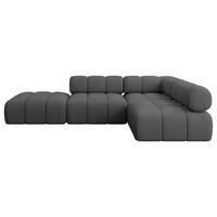 ECKSOFA modulares Sofa Favio-L1 - 285x190x70 cm Grau Bouclé - Grau, Holzwerkstoff/Textil (285/190cm) - ALTDECOR
