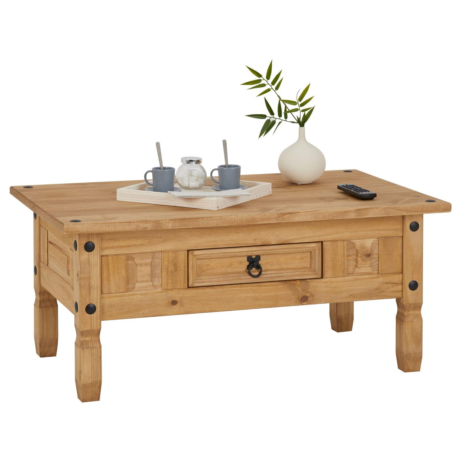 CARO-Möbel Couchtisch Natur 100x45x60 cm