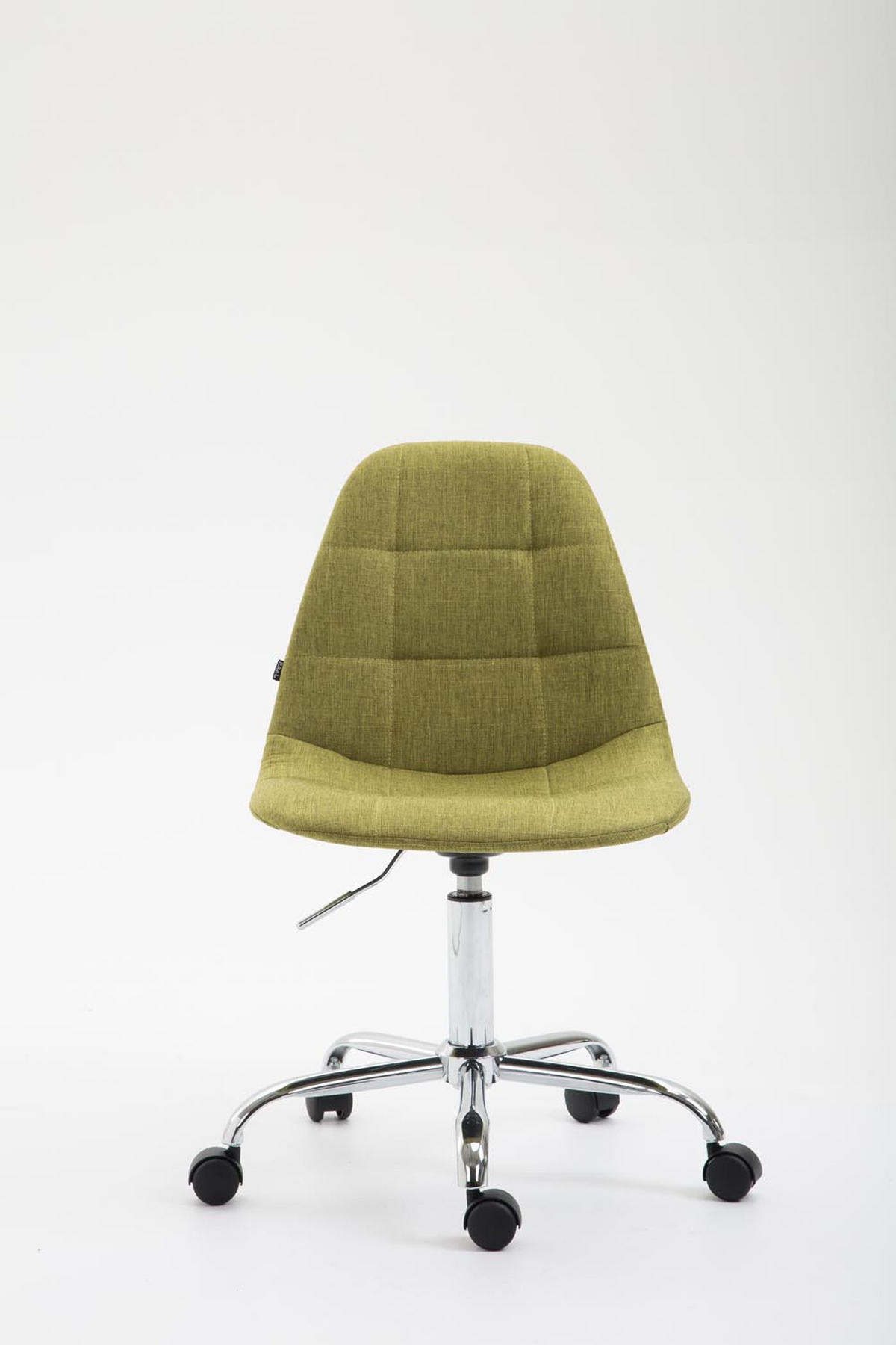 DREHSTUHL Stoff grün - Chromfarben/Grün, Textil/Metall (47/79/56cm) - CLP