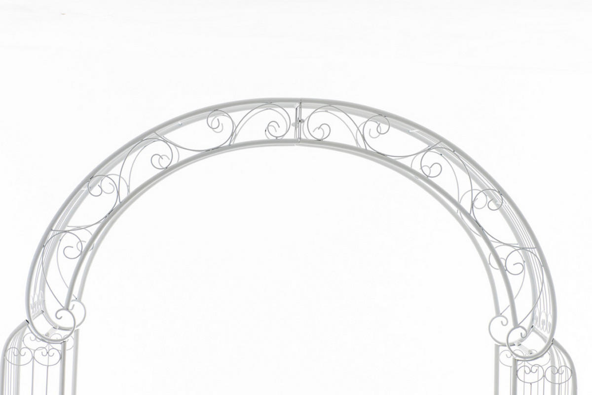 ROSENBOGEN Alesy weiß - Weiß, Metall (163/239.5/34cm) - TPFGarden