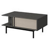 COUCHTISCH Alsy AL12 - Anthrazit/Beige, Holzwerkstoff/Kunststoff (60/93/43cm) - MIRJAN24