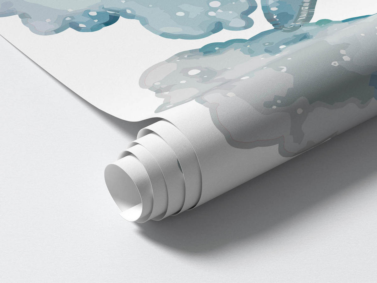 WANDAUFKLEBER 130x207cm - Wildtiere - Multicolor, Kunststoff (130/207/0.1cm) - Wallfluent