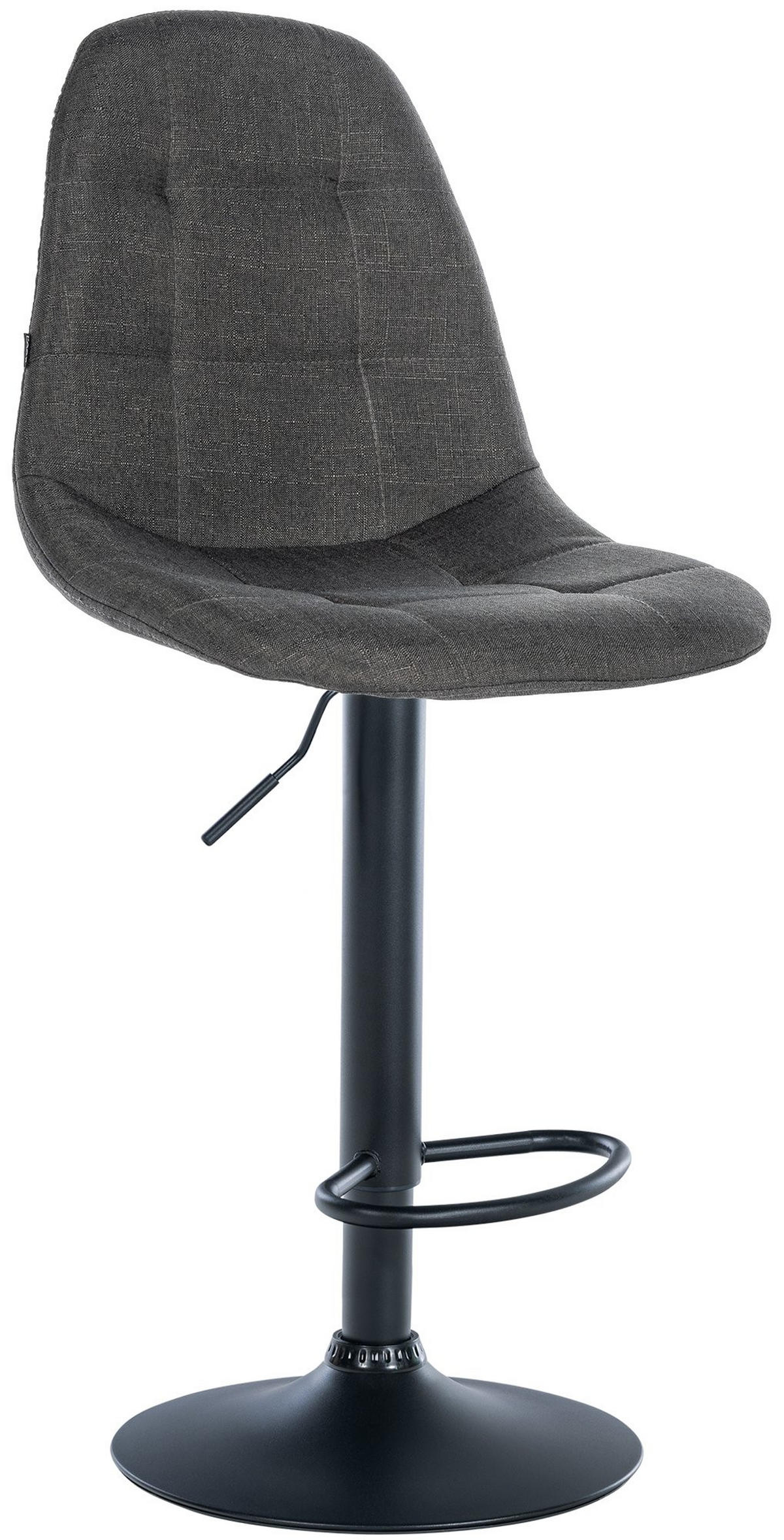 BARHOCKER Metall dunkelgrau - Dunkelgrau, Textil/Metall (47/99/56cm) - CLP