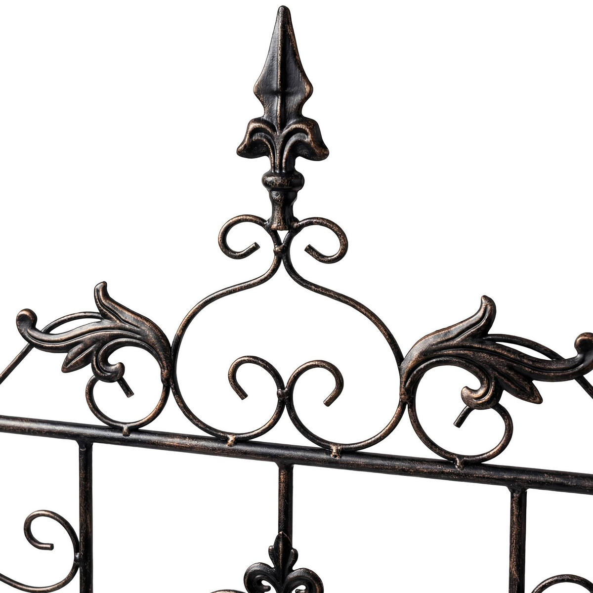 RANKGITTER Ines 2er Set 51x3x124cm Metall Bronze Rankhilfe - Bronzefarben, Metall (51/124/3cm) - DELUKE