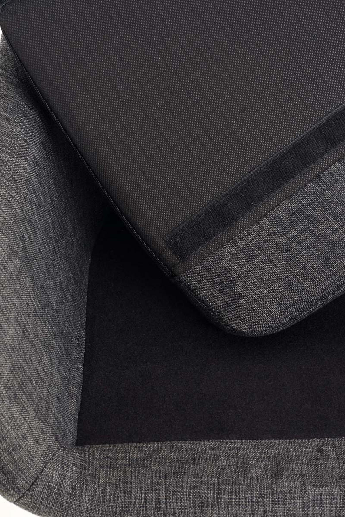 BARHOCKER Grande, 2er Set, Gestell Holz, Stoff Dunkelgrau - Dunkelgrau/Braun, Holz/Textil (55/99/46cm) - TPFLiving