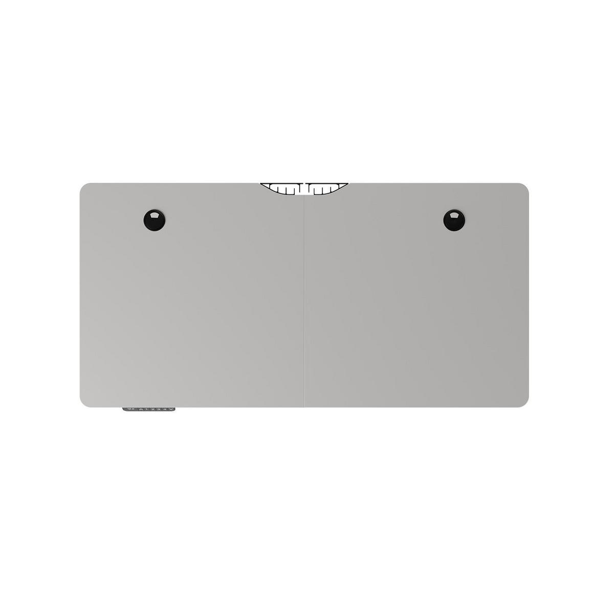 SCHREIBTISCH Office Stand weiß 120x60 cm höhenverstellbar - Weiß, Holz (60/120/117cm) - Juskys