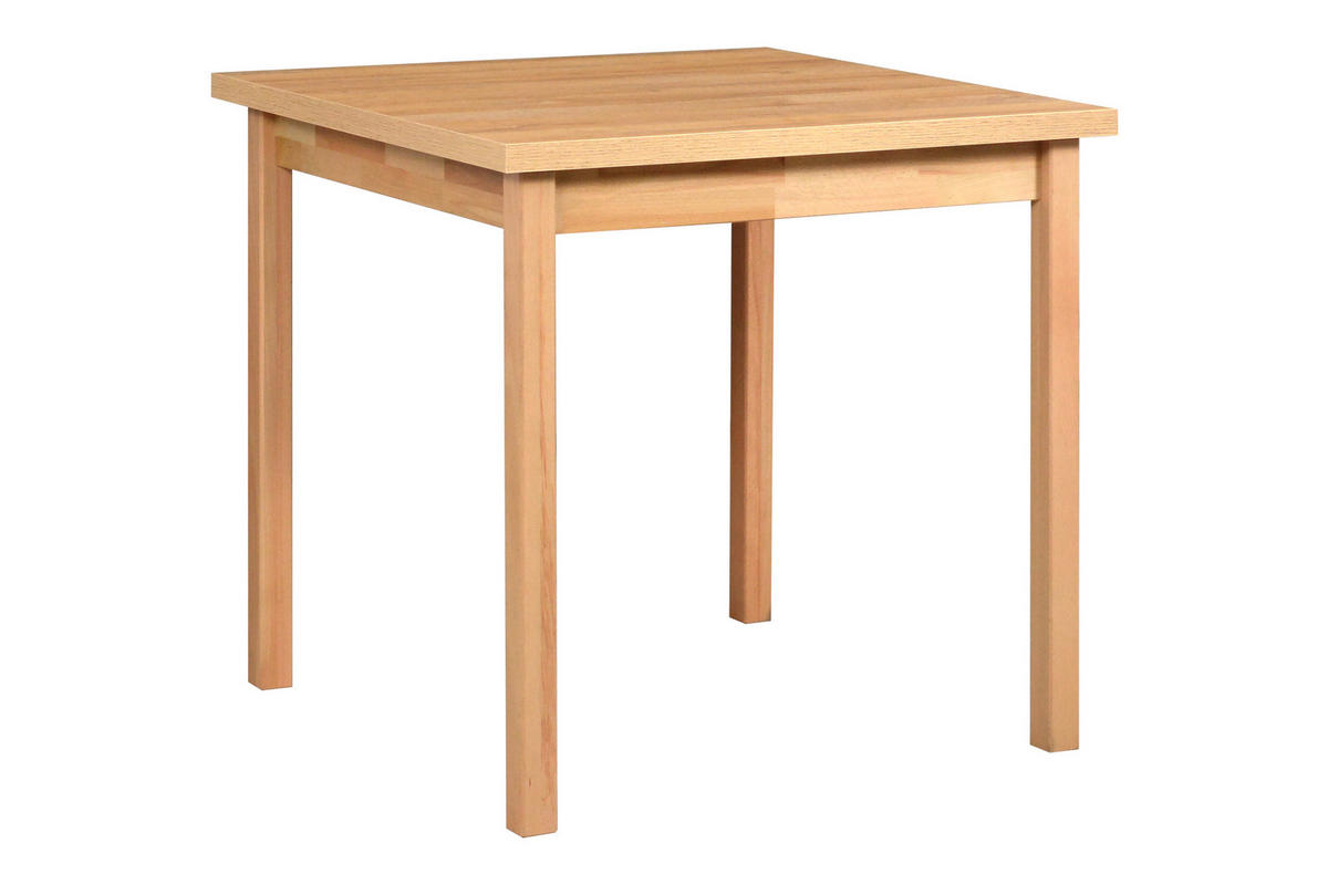 ESSTISCH Max 9, 80/80 cm, grandson - Birkefarben, Holz (80/80/78cm) - Leaf Design