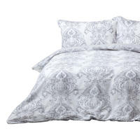 WENDEBETTWÄSCHE Toile-De-Jouy - Grau, Textil (260/220cm) - Homescapes