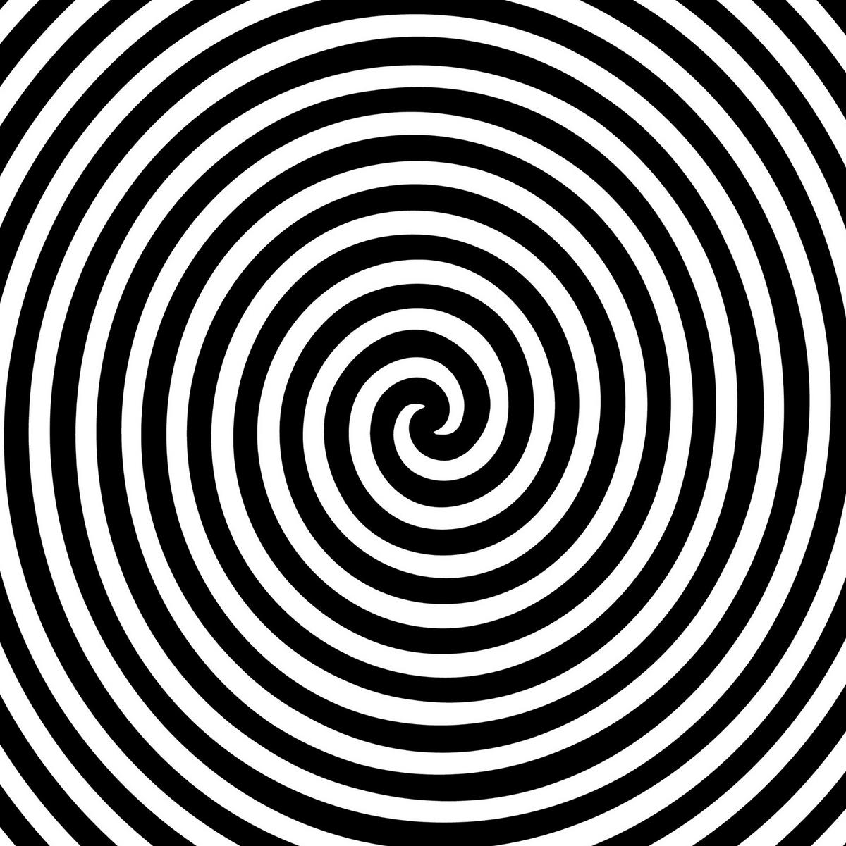 ROLLO LICHTDURCHLÄSSIG 140x140 cm Hypnotisierender Kreis - Schwarz, Textil (140/140cm) - TULUP