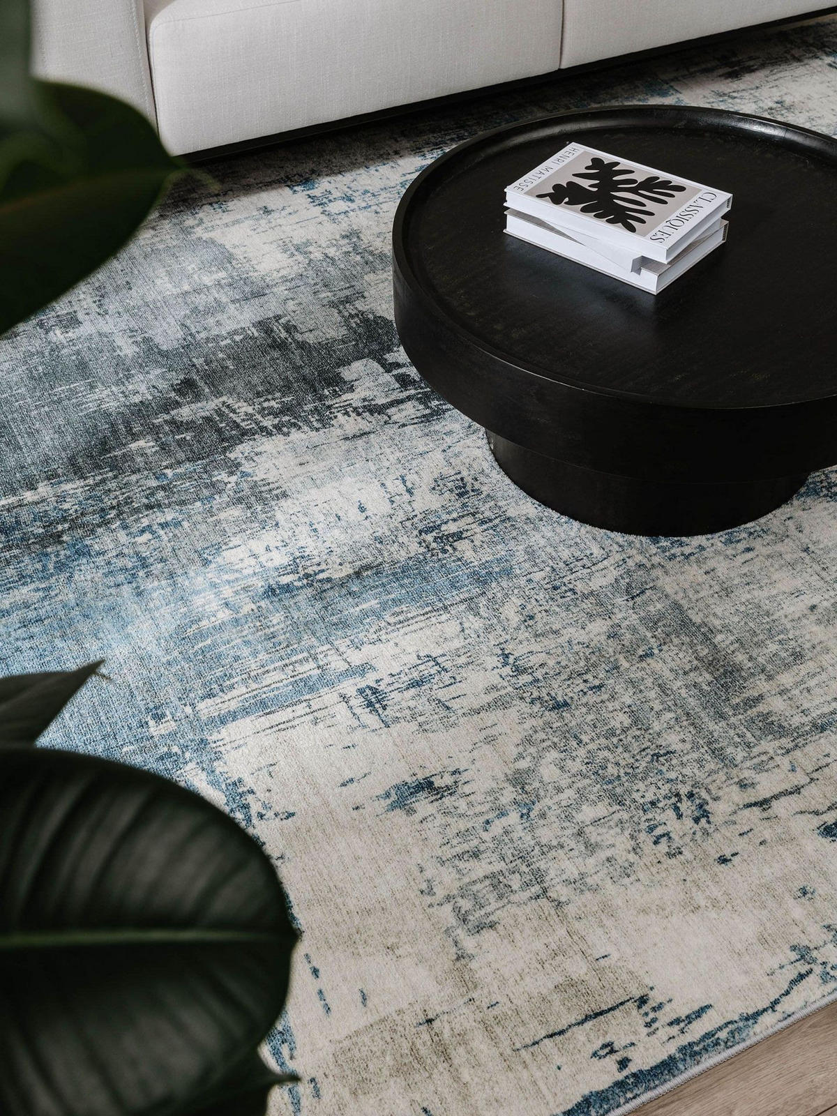 TEPPICH Mara Blau 160x230 cm - Blau, Textil (160/1cm) - KUNSTLOFT