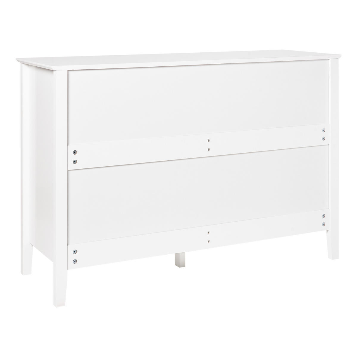 KOMODA s 6 zásuvkami Bílá Assisi - bílá, kompozitní dřevo (120/80/40cm) - Beliani