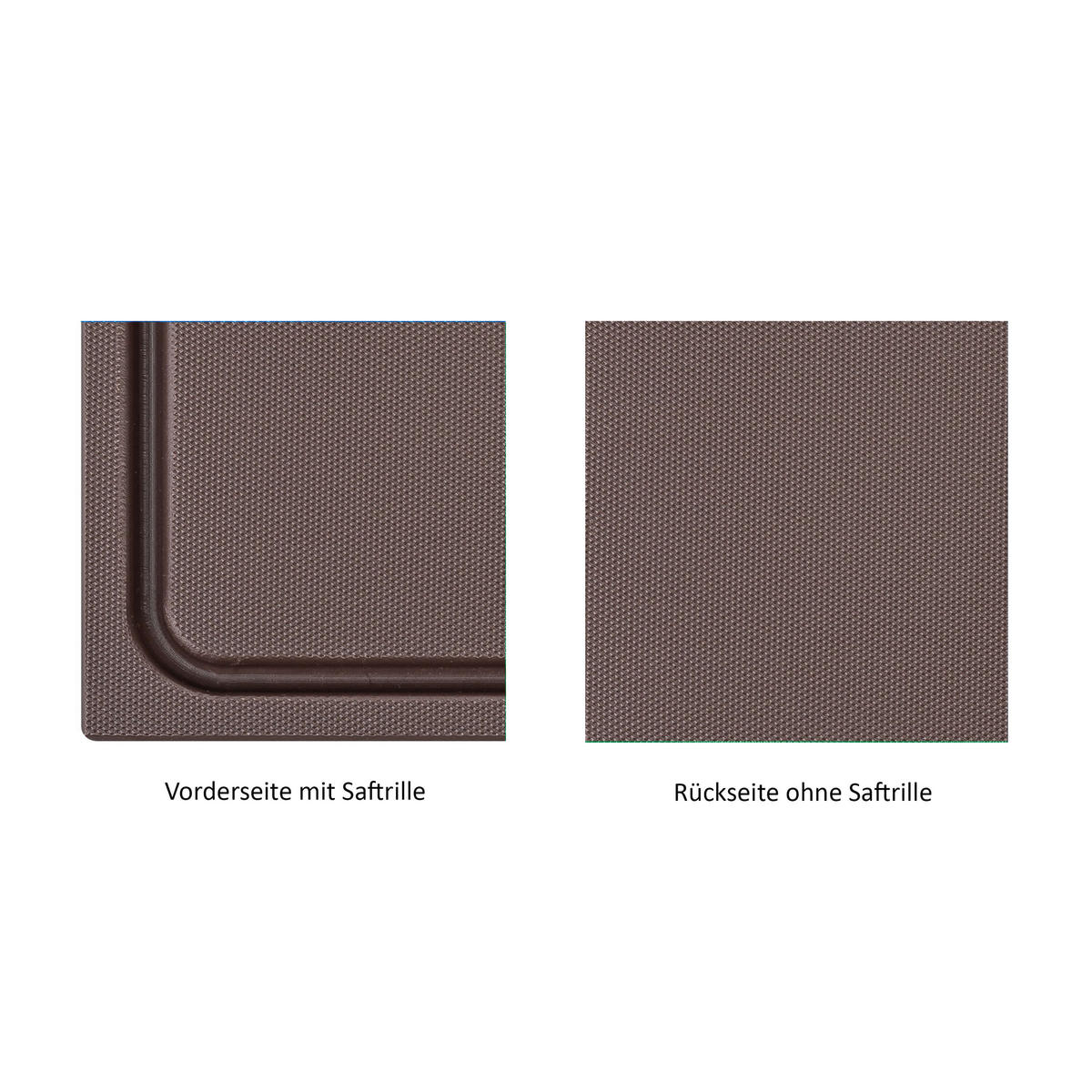 SCHNEIDEBRETT HDPE500 35x25x2 cm - Braun, Kunststoff (25/35cm) - Muvell