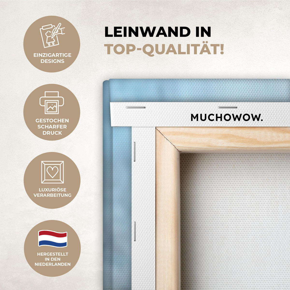 LEINWANDBILD Pferde - Winter - Tiere - Natur - Schnee XXL 150x100 cm - Anthrazit, Textil (150/100cm) - MuchoWow