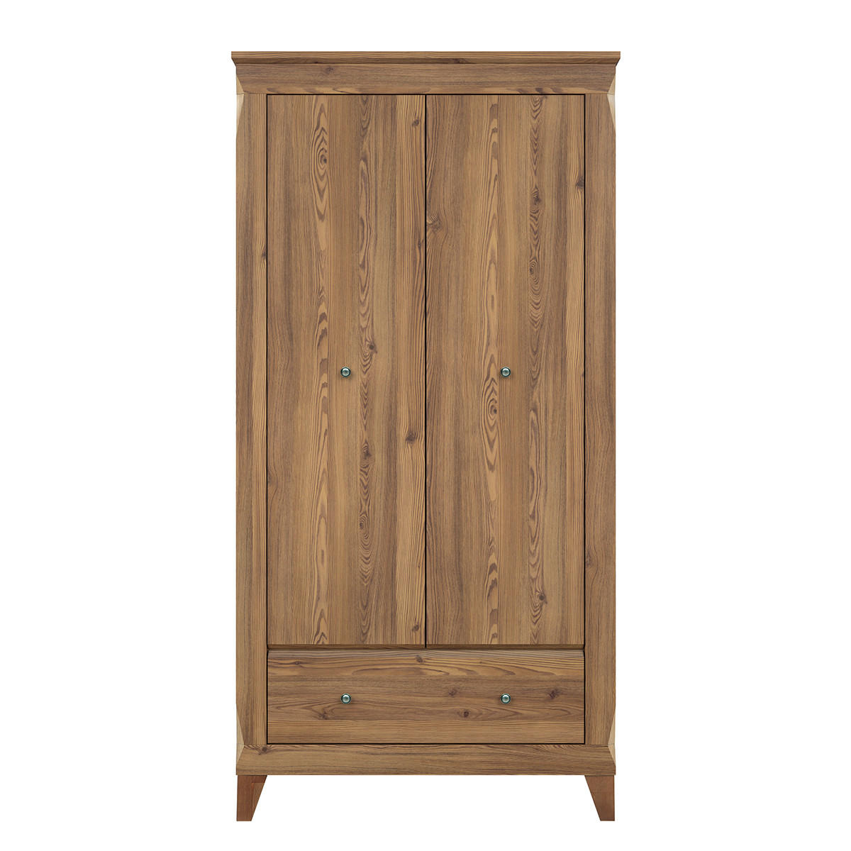 SCHRANK 2 Türen Raya Holz - Braun, Holzwerkstoff (102/202/63cm) - Petits-meubles