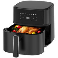 HEISSLUFTFRITTEUSE 6.5L - Schwarz, Metall (33/35/27cm) - Aimax