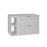 WASCHTISCHUNTERSCHRANK 80.6cm Lexa Weiß - Weiß, Holzwerkstoff (80.6/52.2/46.5cm) - Petits-meubles