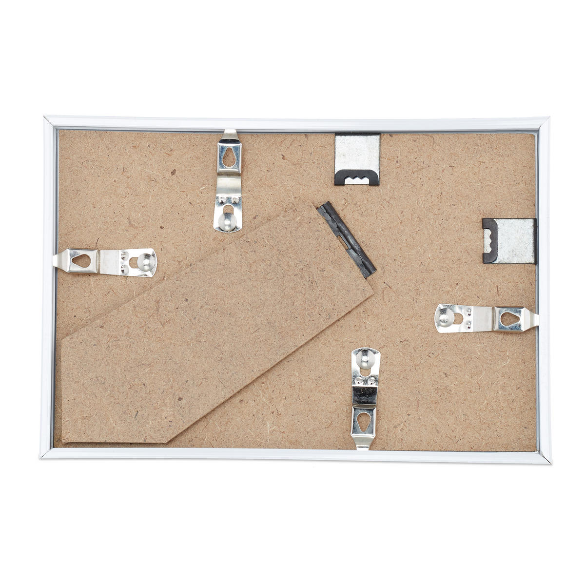 BILDERRAHMEN - Weiß, Glas/Holzwerkstoff (11/16/2cm) - Relaxdays