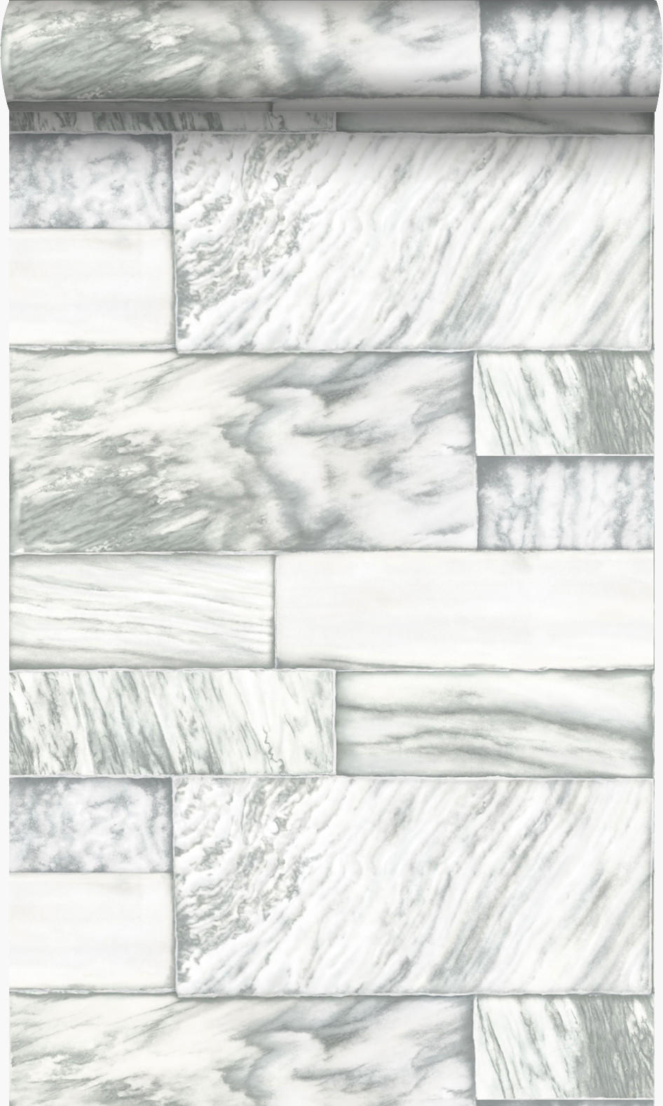 TAPETE Marmor-Optik 53 cm x 10.05 m - Weiß, Papier (53/1000cm) - Origin Wallcoverings