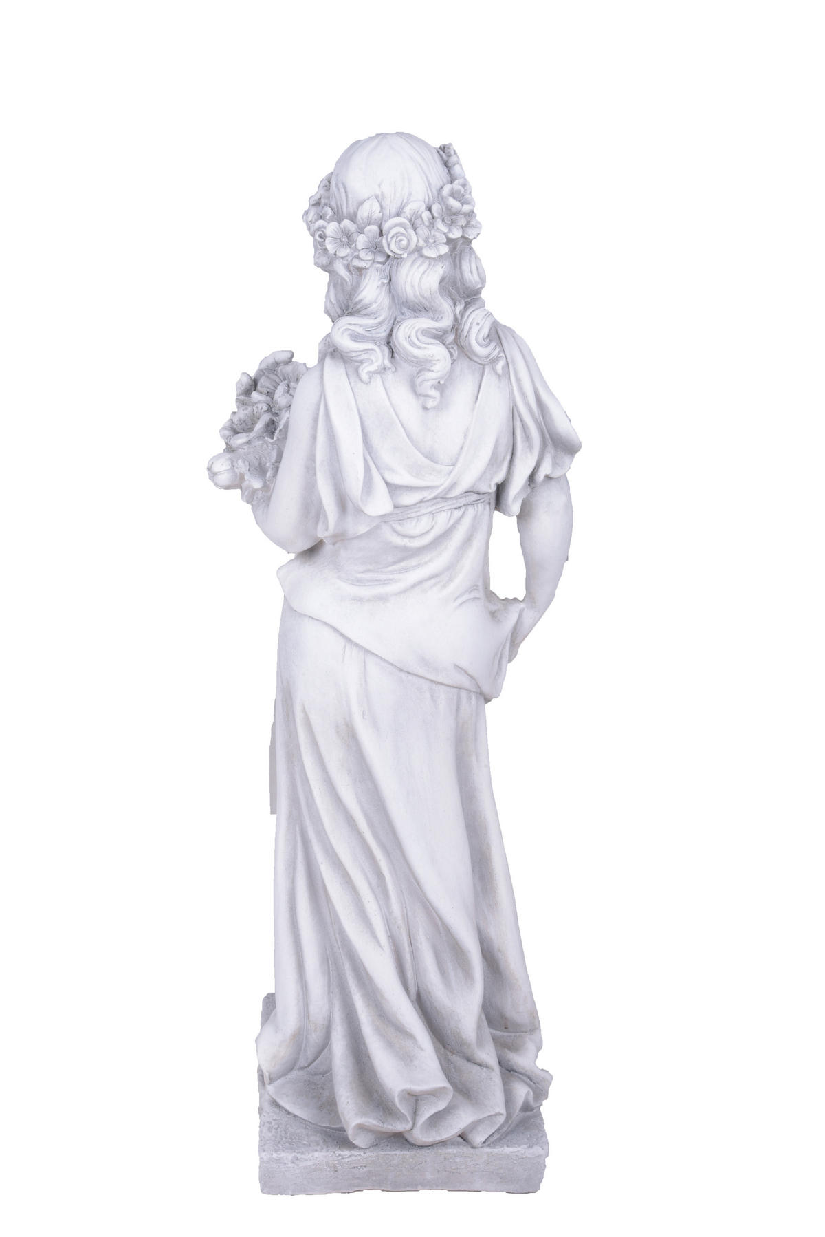 GARTENFIGUR Jens Weiß 94x31x37cm - Weiß, Kunststoff (31/94/37cm) - DELUKE
