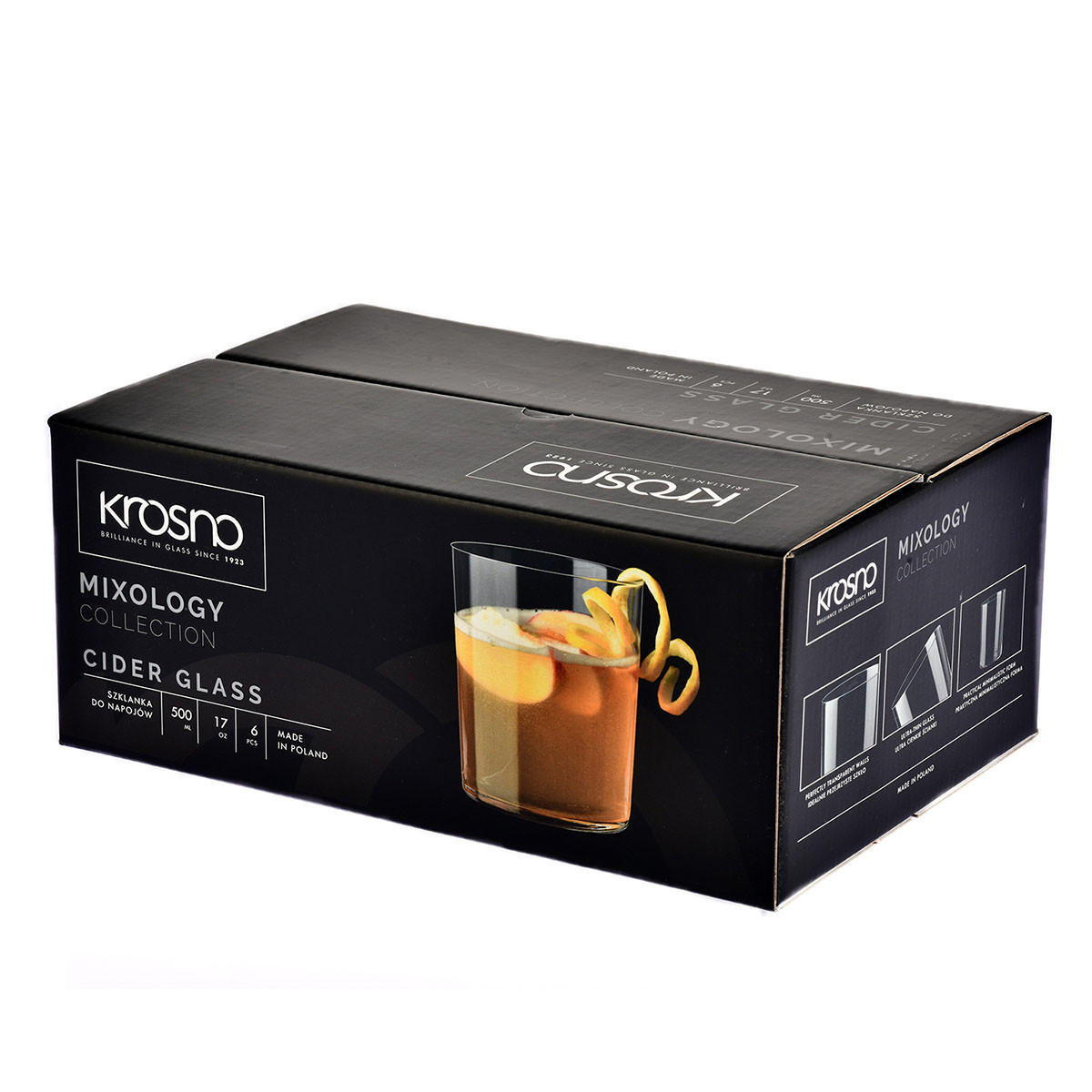CIDERGLÄSER Mixology, 6er-Set, 500 ml - Transparent, Glas (0.57L) - Krosno Glass