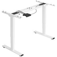 TISCHGESTELL Twain,110 - 168 x 60 x 60 - 125 cm,weiß - Weiß, Textil (60/168/125cm) - tectake