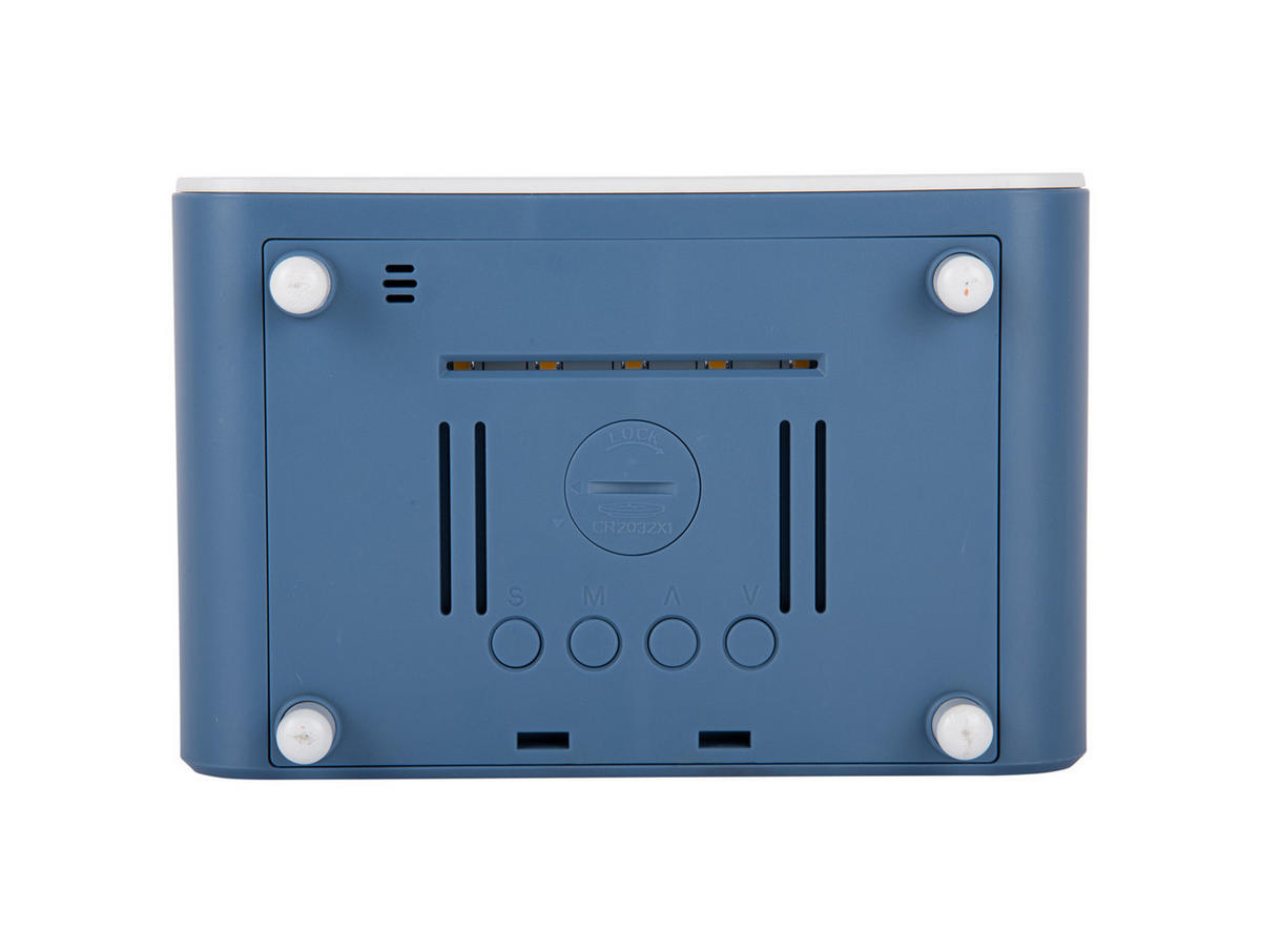 WECKER Chunky 17/11/8 cm - Blau, Kunststoff (11/8/17cm) - Karlsson