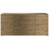 SIDEBOARD Rova Eiche Evoke - Eiche San Remo, Holzwerkstoff (166.5/75.5/35cm) - Vladon