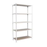 SCHWERLASTREGAL Big Muli HxBxT 200 x 120 x 50 cm 5 Fachböden Fachlast 200 kg Weiß - Weiß, Metall (120/200/50cm) - PROREGAL