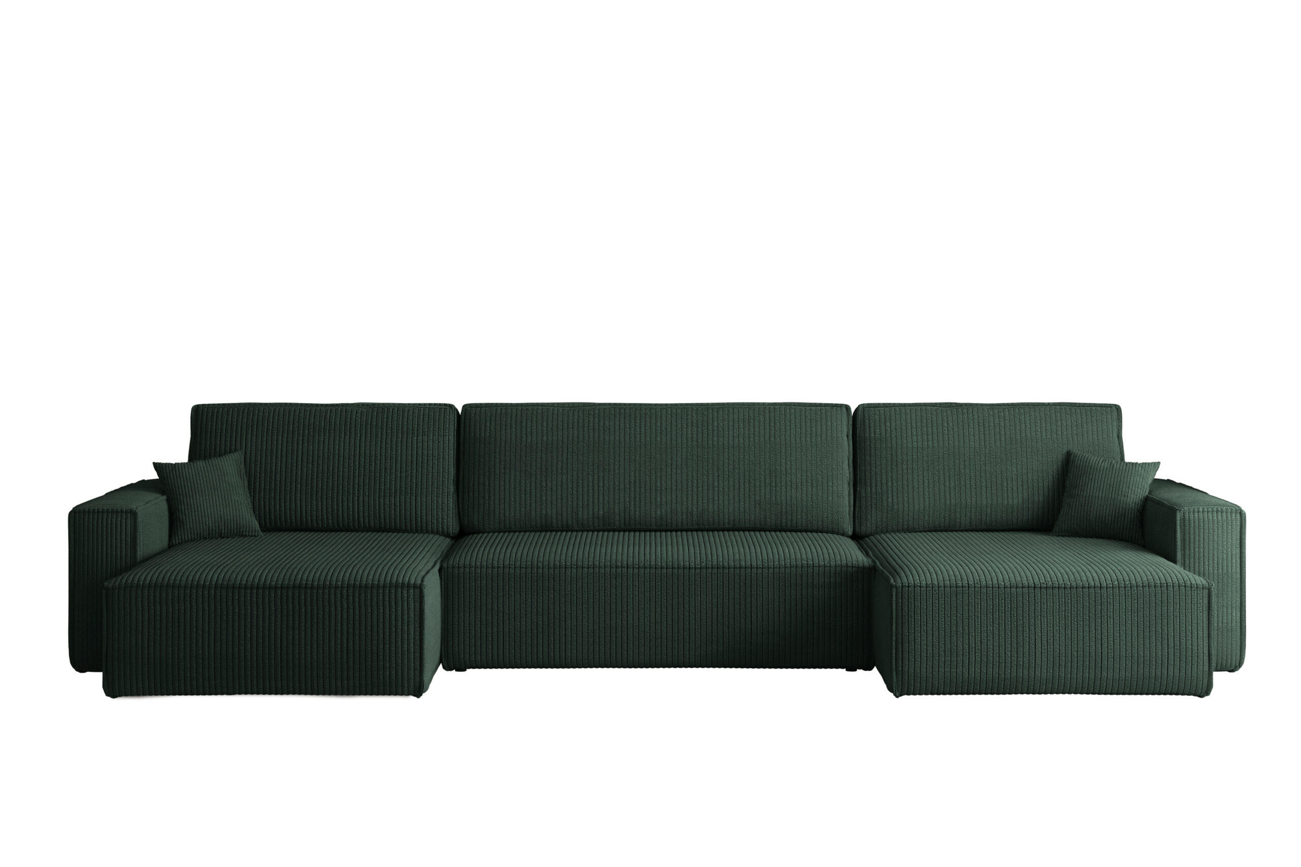 Kaiser Möbel ROHOVÁ SEDAČKA s funkcí spaní a úložným prostorem BEST U XL tkanina Poso Zelená