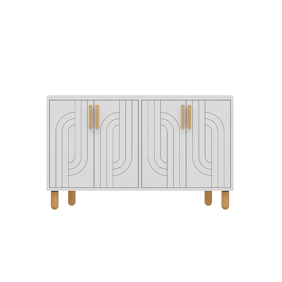 BUFFETSCHRANK rodney weiss - Weiß, Holz (29/73/120cm) - Habitat Garten