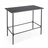 BARTISCH, Grau - Grau, Metall (120/60/105cm) - Oviala