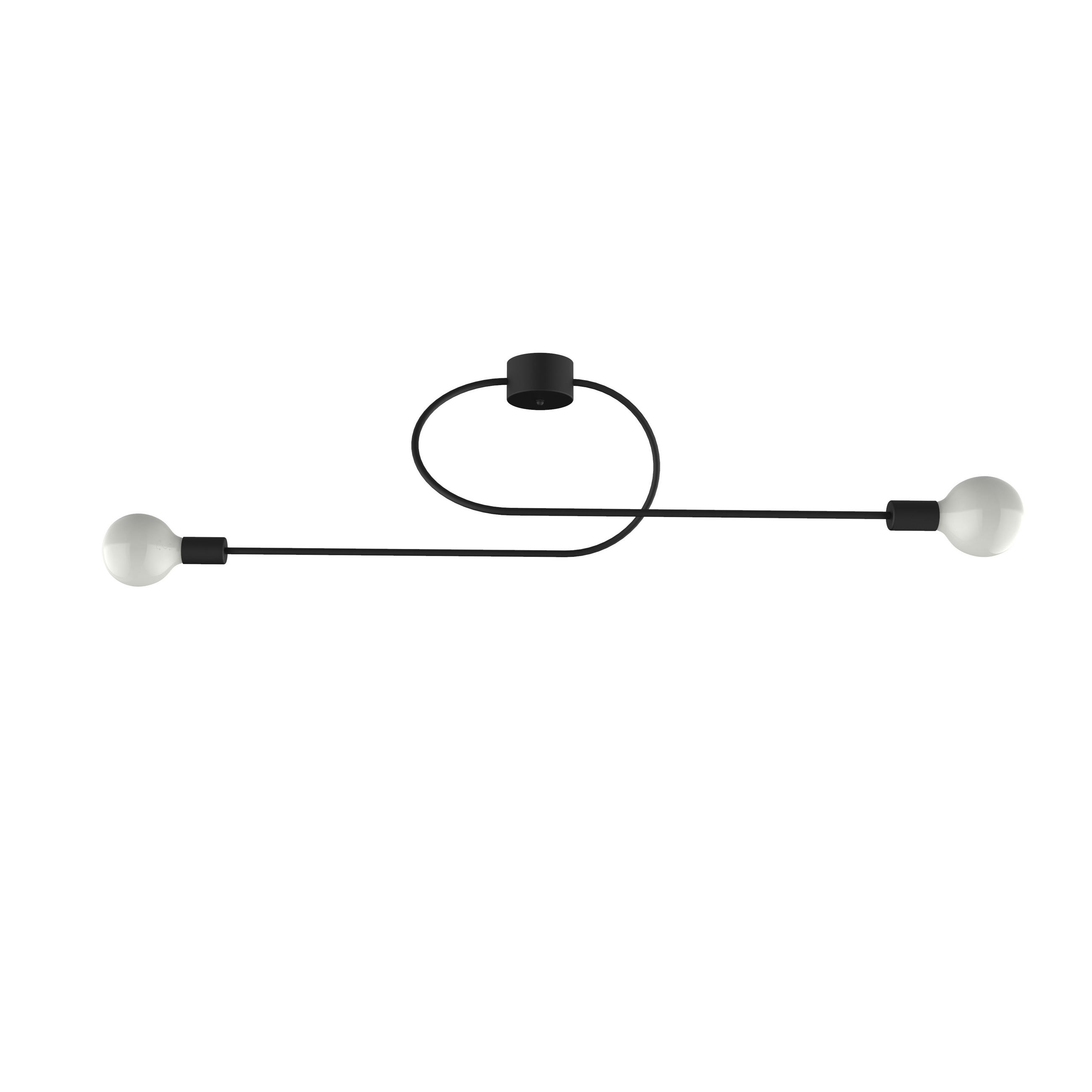 Lumicom Deckenleuchte Schwarz 100x30x30 cm