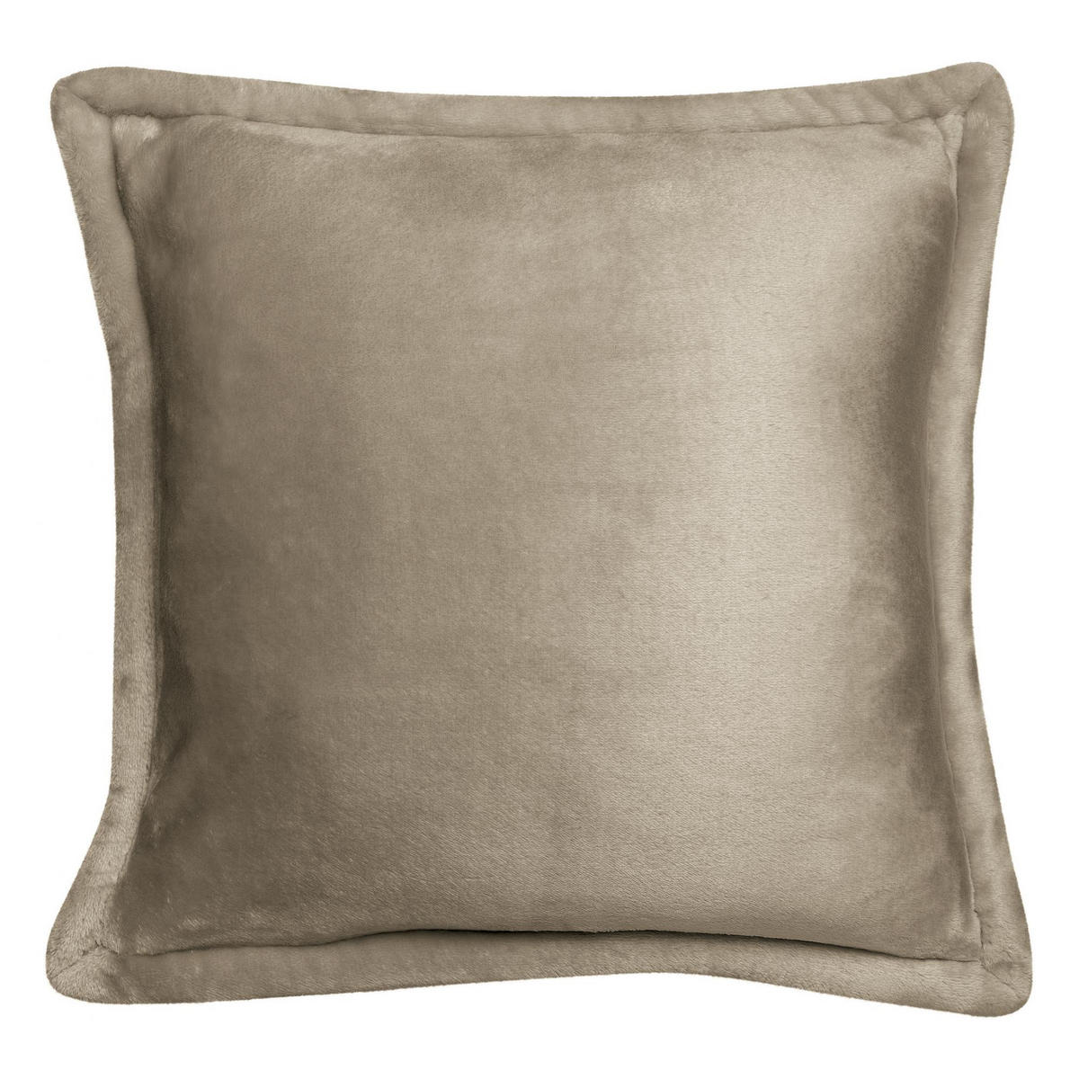 KISSEN Tender kieselsteingrau 50 x 50 cm - Sandfarben, Textil (50/50cm) - Vivaraise