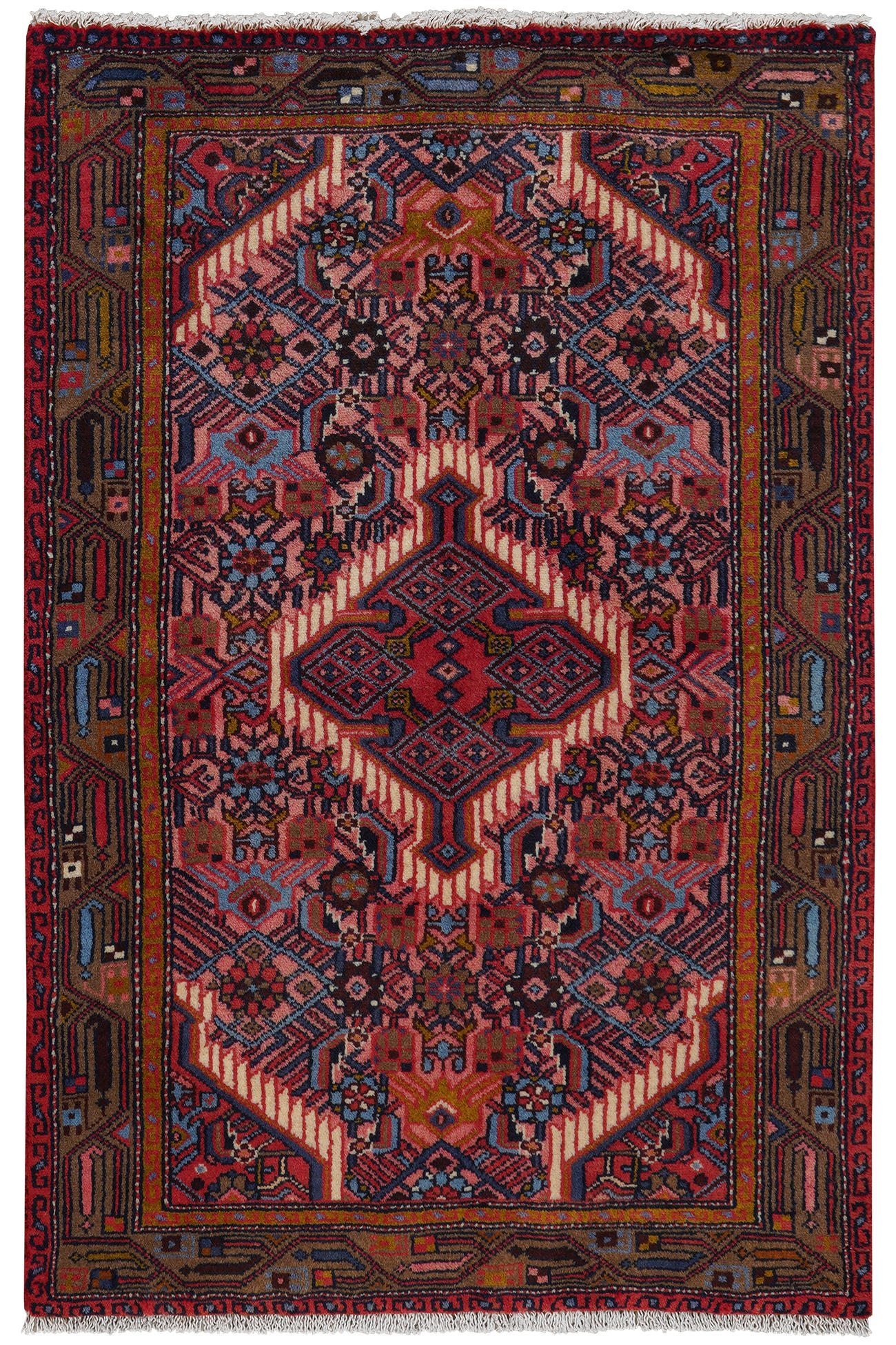 TEPPICH Assadabad Rot 124/81 cm Schurwolle - Rot, Textil (81/124cm) - Looma