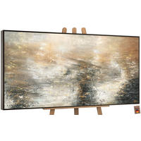 GEMÄLDE Kraft der Elemente Schattenfugenrahmen Grau 100x50 cm - Grau, Holz (100/50cm) - YS-art gallery