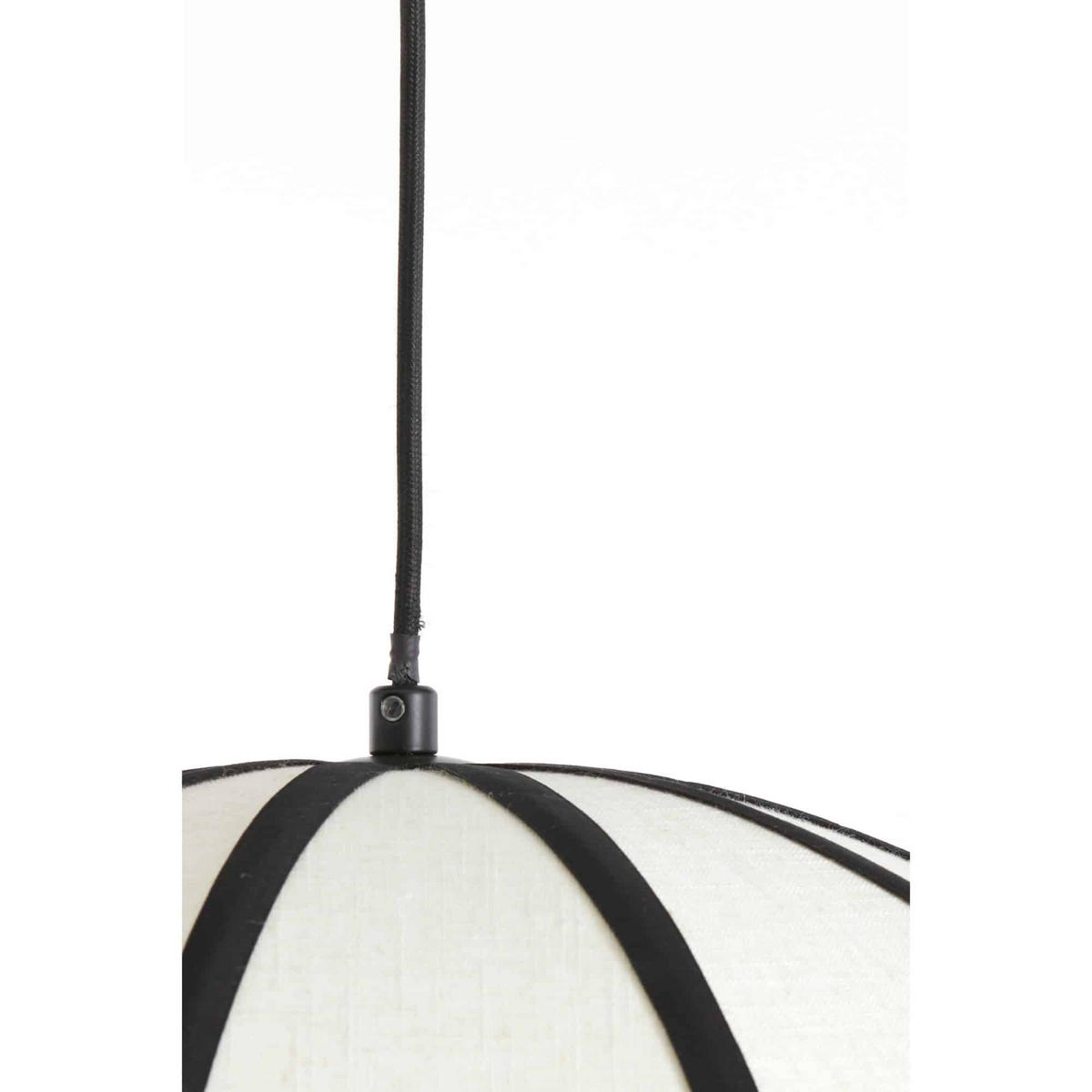 HÄNGELAMPE Sulina Weiß 45/45/32.5 cm - Weiß, Textil (45/45/32.5cm) - Light & Living