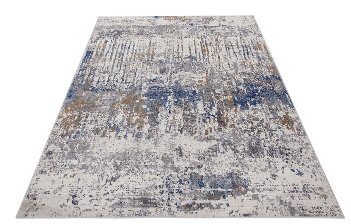 TEPPICH modern Flachgewebe GLIMSON Blau 160 x 230 cm - Blau, Textil (160/230cm) - Novatrend