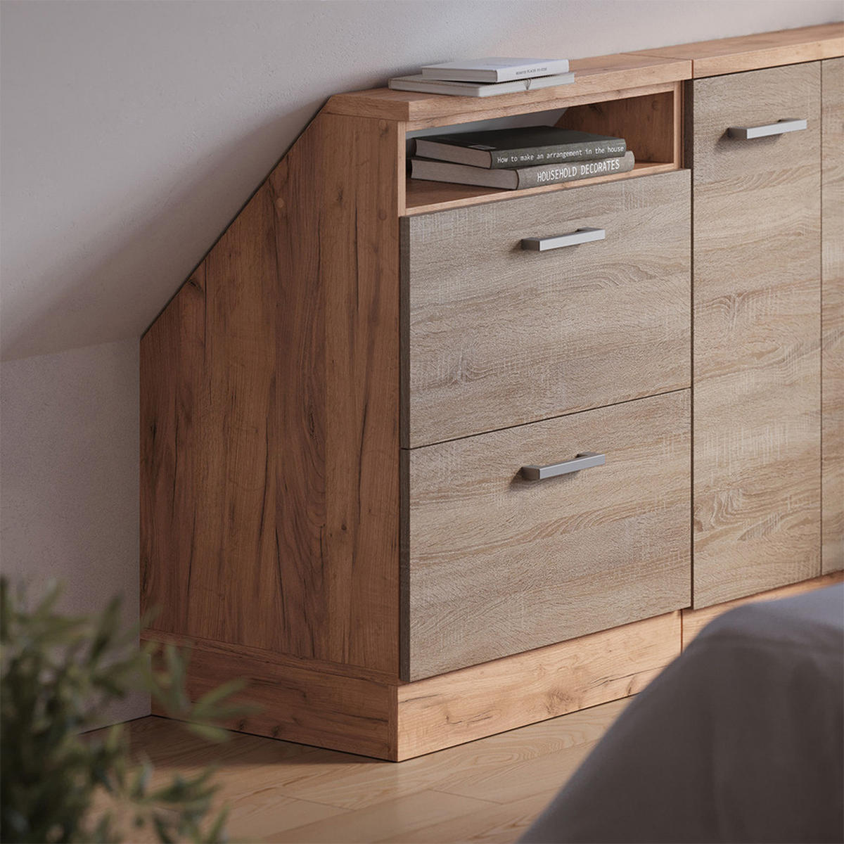 ŠIKMÁ SKŘÍŇ Rion Dub Sonoma/Goldkraft - medově dubová/Sonoma dub, kompozitní dřevo (60/81.6/46cm) - Vicco