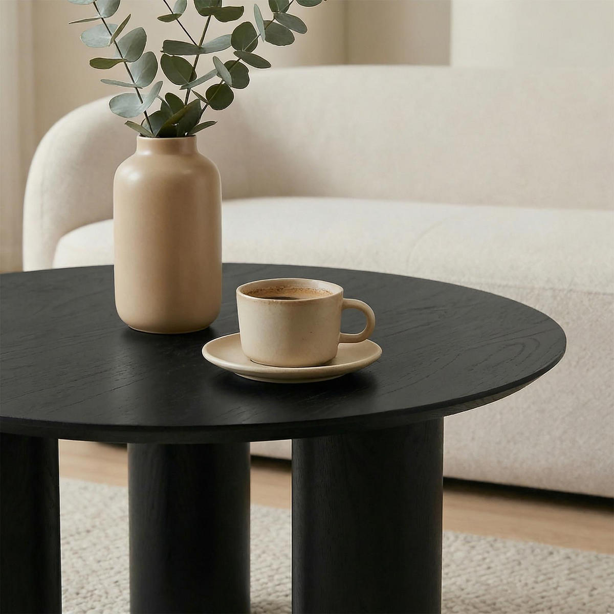COUCHTISCH ESTER schwarz - Schwarz, Holzwerkstoff (70/70/40cm) - IDIMEX