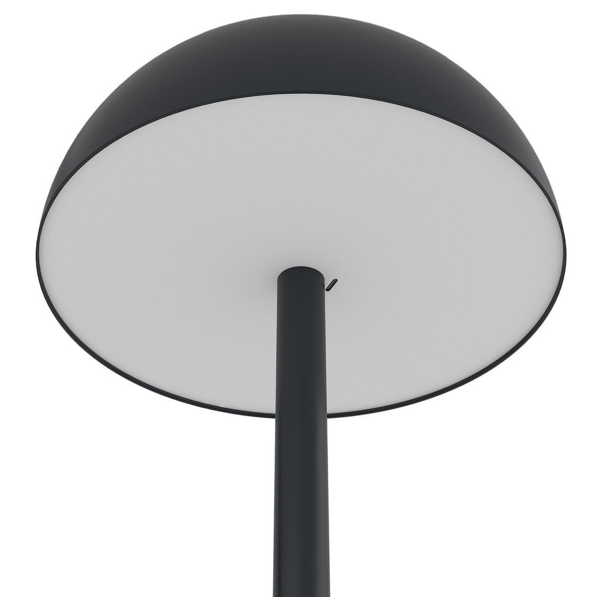 AKKU-STEHLEUCHTE - Dimmbar - Eisen / Kunststoff - Schwarz, Kunststoff/Metall (18/18/120cm) - home24