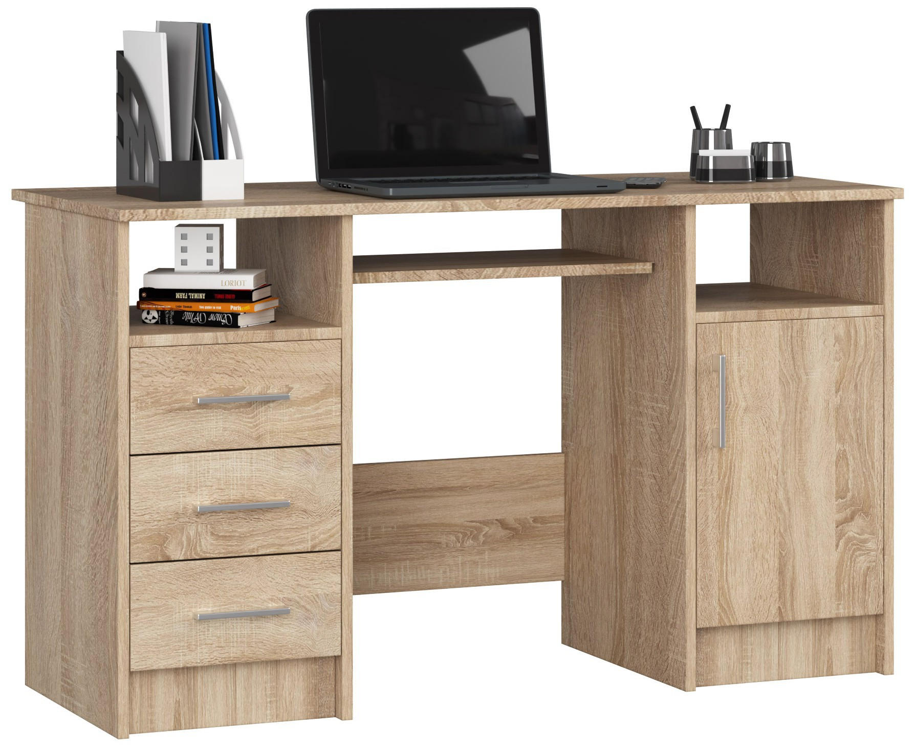 Akord Schreibtisch Sonoma Eiche 124x74x52 cm