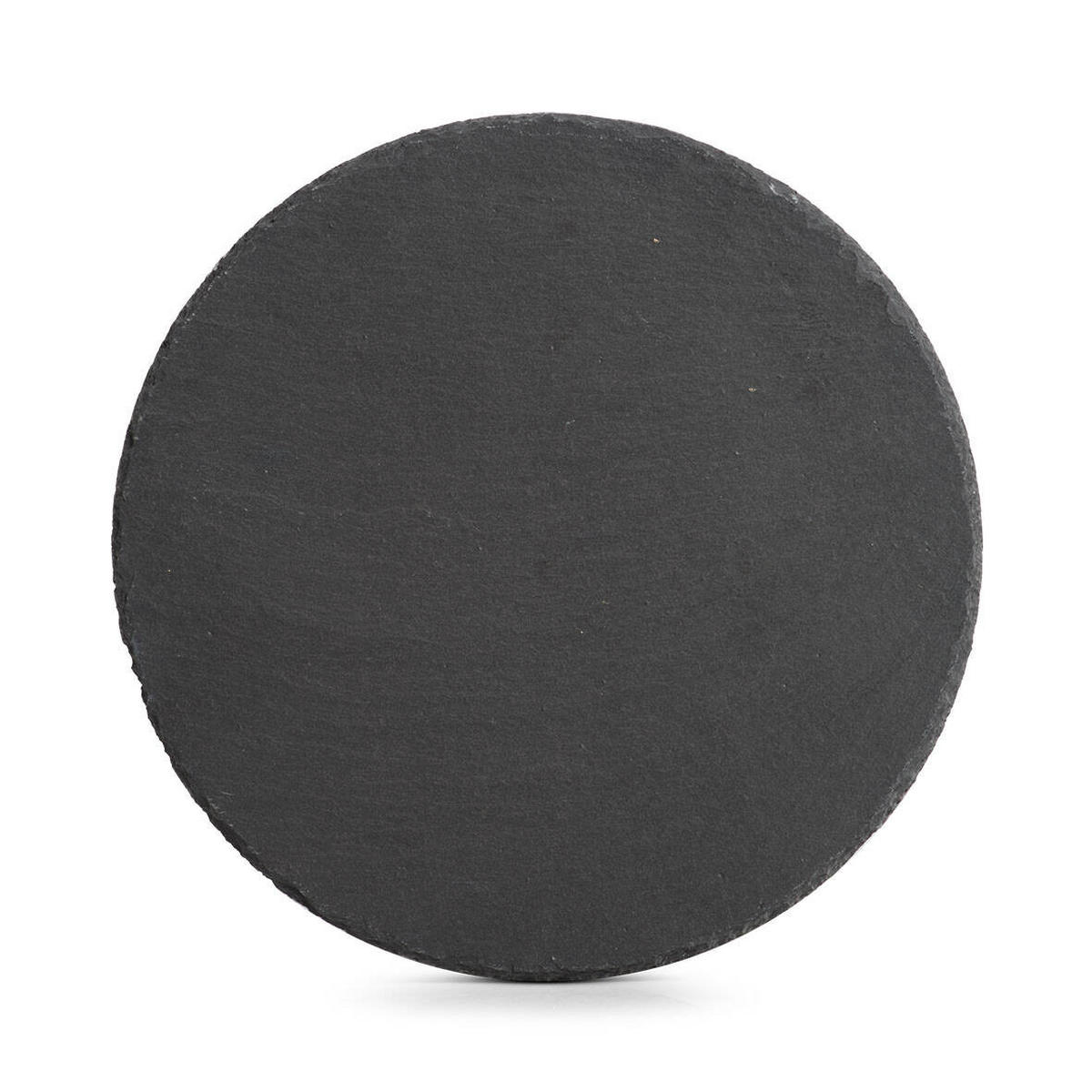 SERVIERPLATTE Schiefer Ø 30 cm - Anthrazit, Stein (30/1/30cm) - ZELLER