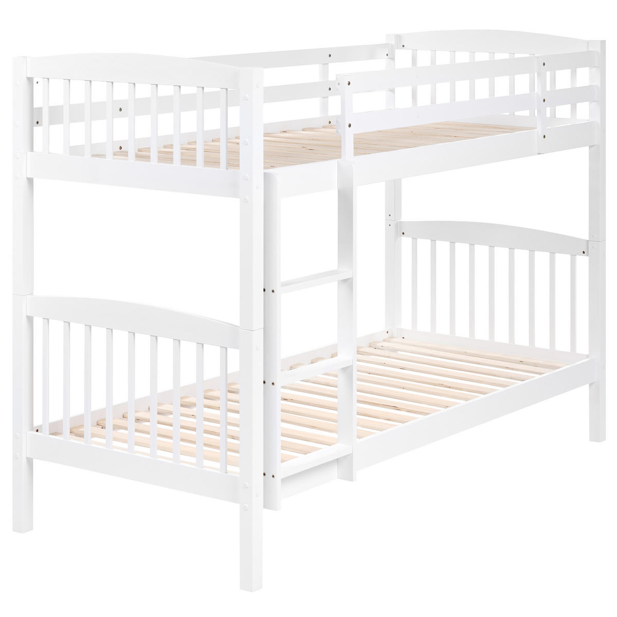 LOFTSÄNG vit 90-200 cm Revin - Vit, Trä (90/200cm) - Beliani